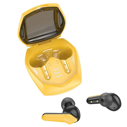 HOCO EW28 Auriculares inalámbricos para videojuegos, Bluetooth 5,3, 60ms, profesional, baja latencia, pantalla LED, estéreo, Control táctil de música