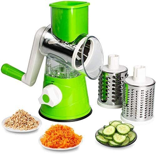 Rallador rotativo multifunción Máquina de papa triturada de vegetales  Rallador de verduras Manual De repollo Cuchillo de cocina Herramienta de  cocina Ns2