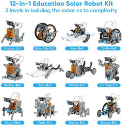 "¡Despierta la genialidad de tus hijos con el Robot Solar de STEM, 12 en 1!"