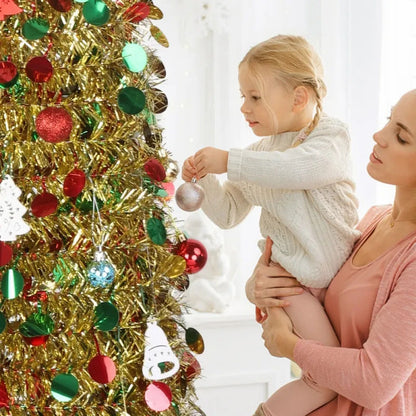 Árbol Festivo Instantáneo: Brillante, Elegante y Fácil de Montar