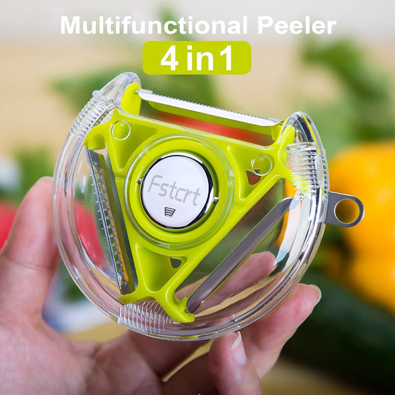 Pelador y Rallador de Frutas y Verduras 4 en 1 Multifuncional