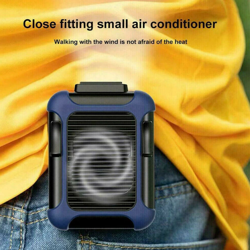 “Mini Waist Fan®” ventilador portátil de cintura, 6000 mAh con batería, 3 velocidades, flujo de aire fuerte de 5100 RPM