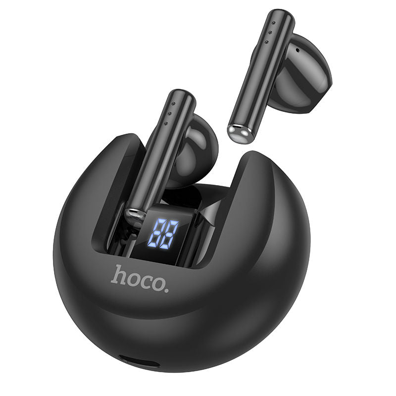 HOCO-auriculares inalámbricos EW32 con Bluetooth 5,3, dispositivo de audio portátil con Control táctil, música, deporte, TWS, pantalla LED, caja de carga de batería