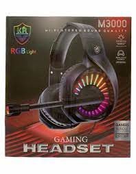 Auriculares para juegos con iluminaci n Karler Bass G3000 RGB