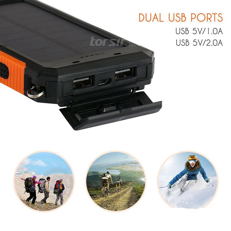 CARGADOR DE BATERIA SOLAR 10000 mAh - MOLA VARIEDADES