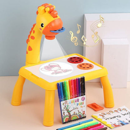 Giraffe proyección Mesa dibujo niños Aprendizaje Educativo proyector dibujo  Juguetes Con la Junta de Pintura para niños de Música y Luz - China Juguete  plástico, Mesa de dibujo