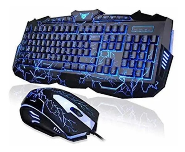 Teclado Gamer +mouse Gamer  V-100 Con Cambio De Colores